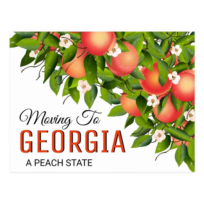 Georgia State Fruit Peaches | Change of Address Postcard | Zazzle.com