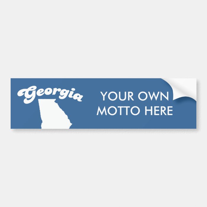 GEORGIA STATE MOTTO T SHIRT T shirt Bumper Stickers