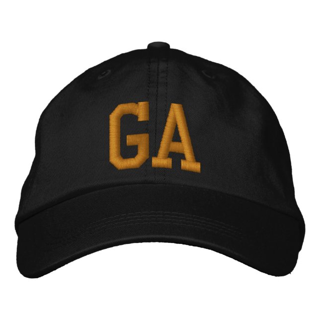 Georgia State of Georgia Embroidered Baseball Hat (Front)