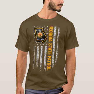 Georgia State Patrol American Flag T-Shirt