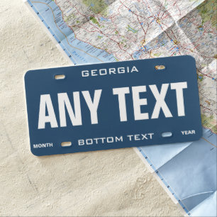 GEORGIA State Personalized Auto License Plate