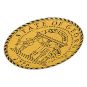 Georgia state seal america republic symbol flag plate (Left Side)
