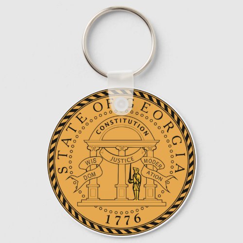 Georgia State Seal Keychain