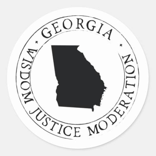 Georgia state Sticker Envelope Seal