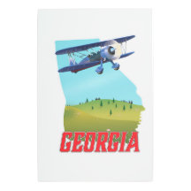 Georgia State USA Travel poster,