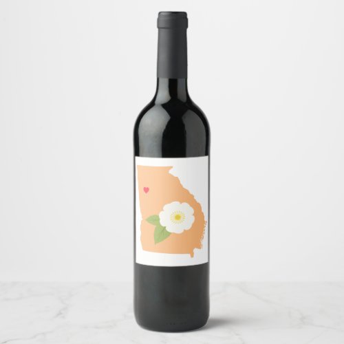 Georgia State Wine Label