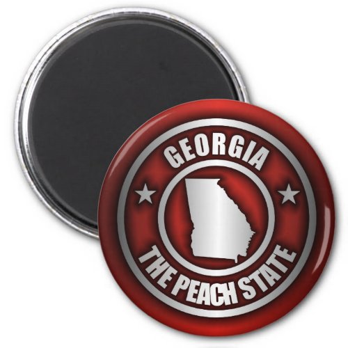 Georgia Steel Magnets Red