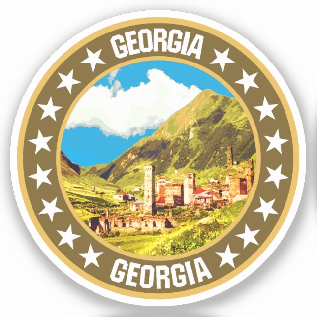 Georgia                                            sticker (Front)