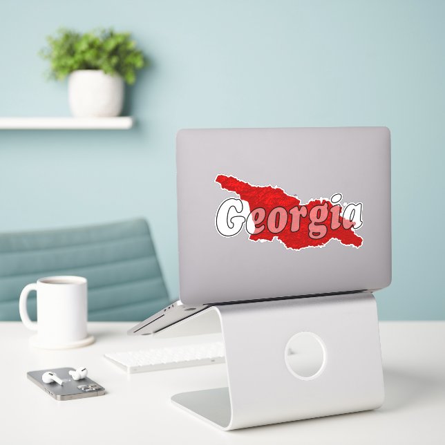 Georgia Sticker (Laptop On Desk)