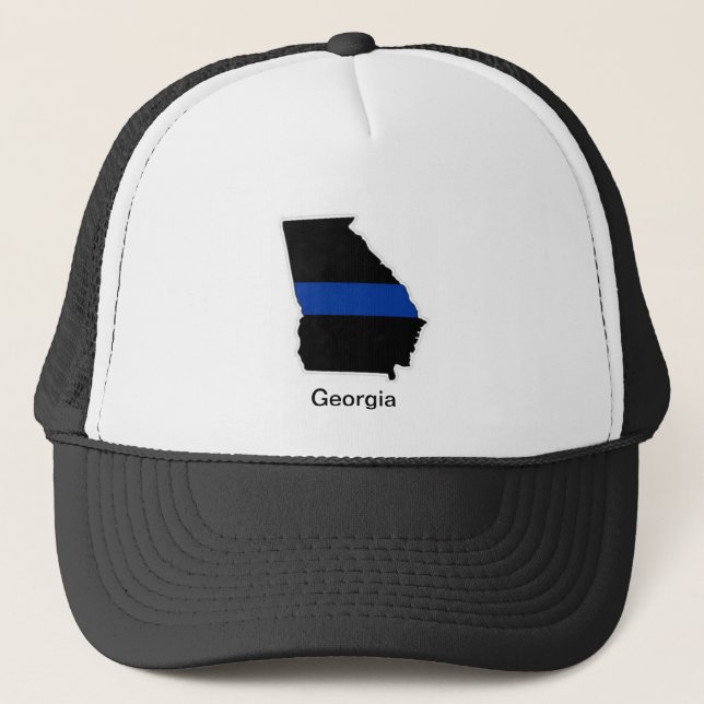Georgia Thin Blue Line Trucker Hat (Front)