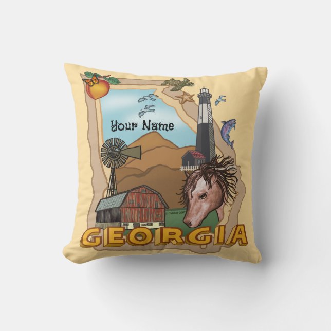 Georgia Throw Pillow (Front)