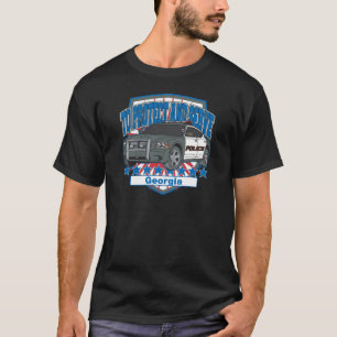 Georgia To Protect and Serve Police Car T-Shirt