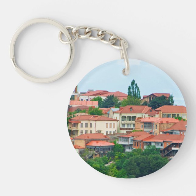 Georgia Town Landscape Keychain (Front)