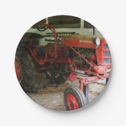 Georgia tractor paper plates