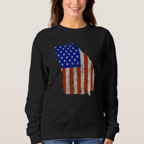 Georgia Usa Flag   Sweatshirt