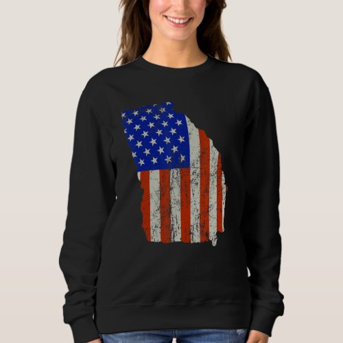 Georgia Usa Flag Sweatshirt