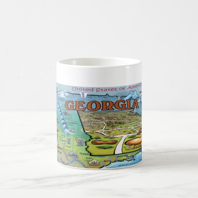 Georgia USA Map Coffee Mug (Center)