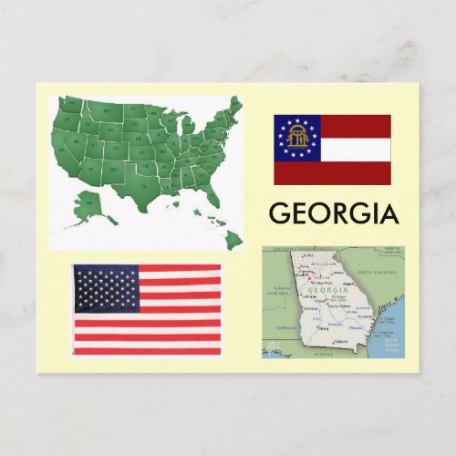 Georgia USA Postcard