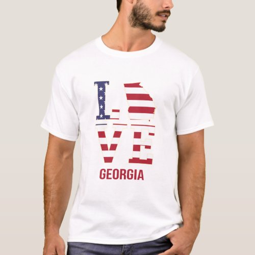 Georgia USA State Love T_Shirt