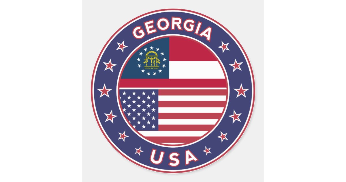 Georgia, USA States, Georgia sticker | Zazzle