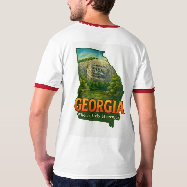Georgia | Vibrant State Pride T-Shirt (Back)