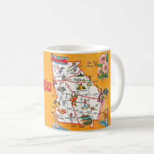 Georgia Vintage Map Coffee Mug