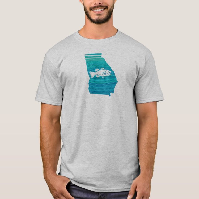 Georgia Wave Fishing T-Shirt (Front)