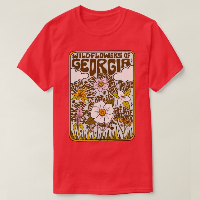 Georgia Wildflowers TShirt (Design Front)