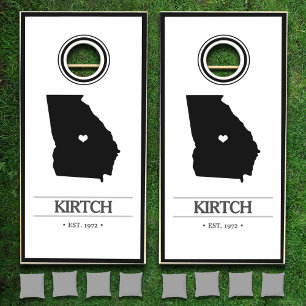 Georgia Your Family Name Personalized Cornhole Set