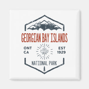 Georgian Bay Islands National Park Canada Vintage Magnet