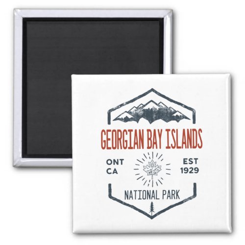 Georgian Bay Islands National Park Canada Vintage Magnet