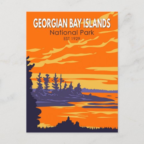 Georgian Bay Islands National Park Canada Vintage Postcard