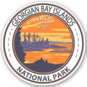 Georgian Bay Islands National Park Canada Vintage Sticker