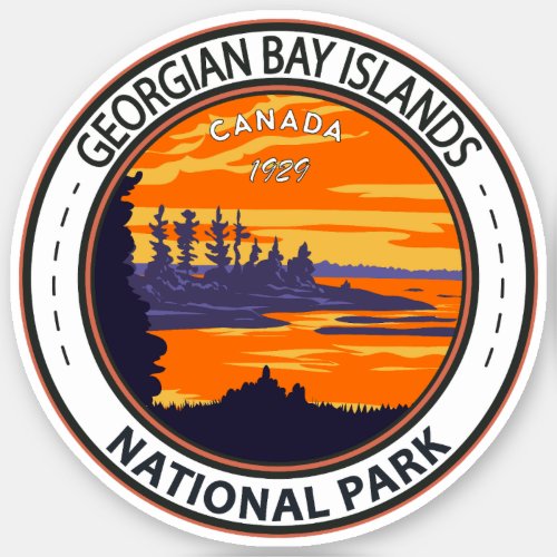 Georgian Bay Islands National Park Canada Vintage Sticker