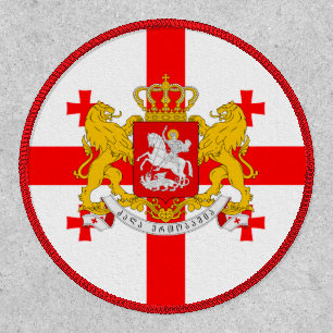 Georgian Flag & Coat of Arms, Flag of Georgia Patch