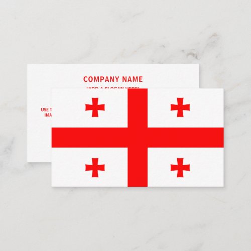 Georgian Flag Flag of Georgia Business Card