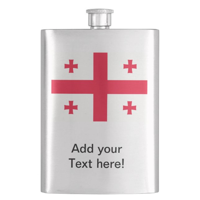 Georgian Flag Flask (Front)