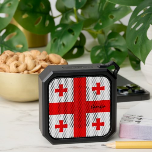 Georgian Flag Georgia patriots  sports fan Bluetooth Speaker