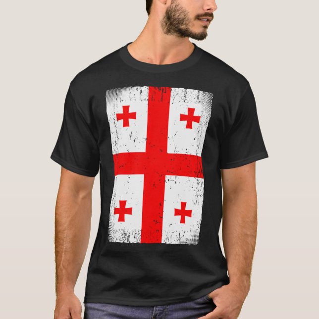Georgian Flag Georgia T-Shirt (Front)