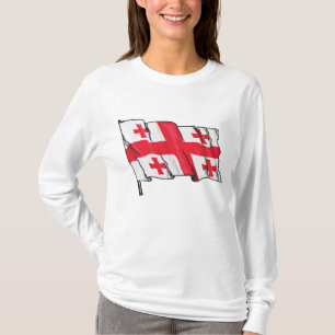 Georgian Flag Red and White Cross T-Shirt