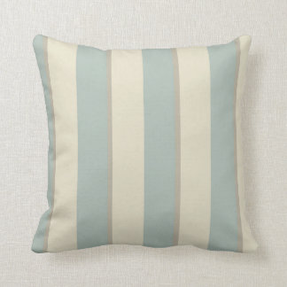 Georgian Stripe Eau de Nil Throw Pillow
