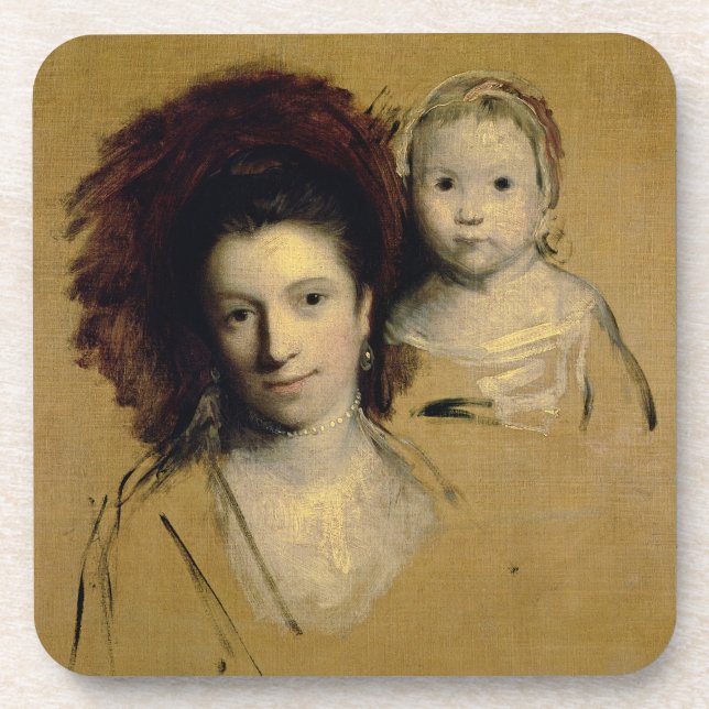 Georgiana, Countess Spencer and her Daughter Lady Drink Coaster (Front)