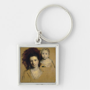 Georgiana, Countess Spencer and her Daughter Lady Keychain