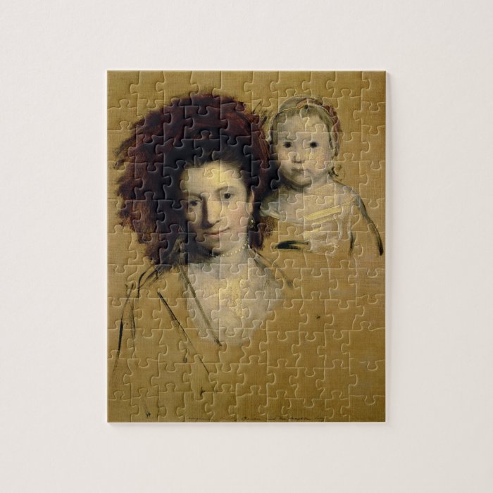 Georgiana, Countess Spencer and her Daughter Lady Puzzles