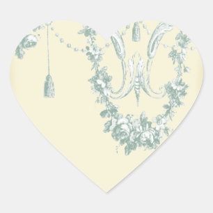 Georgiana (Cream) Envelope Heart Sticker