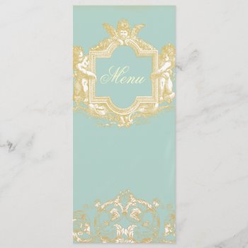 Georgiana (marie Antoinette Blue) Menu by WickedlyLovely at Zazzle