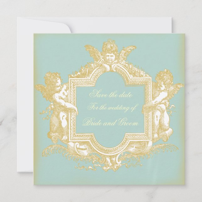 Georgiana (Marie Antoinette Blue) Save the Date (Front)
