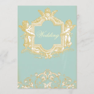 Georgiana (Marie Antoinette Blue) Wedding Invitation