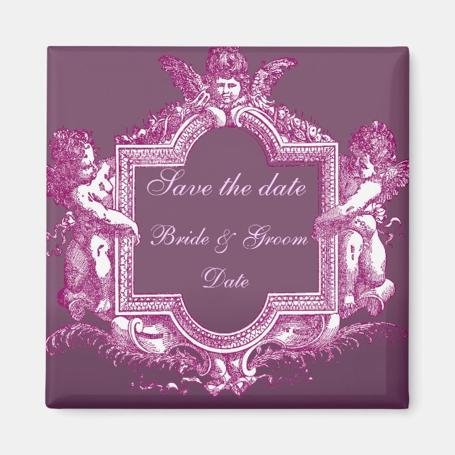 Georgiana (Plum) Save the Date Magnet (Front)