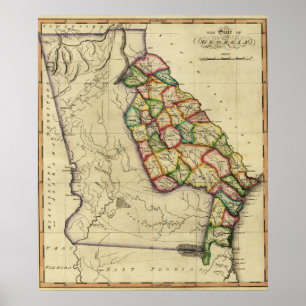 GeorgiaPanoramic MapGeorgia Poster